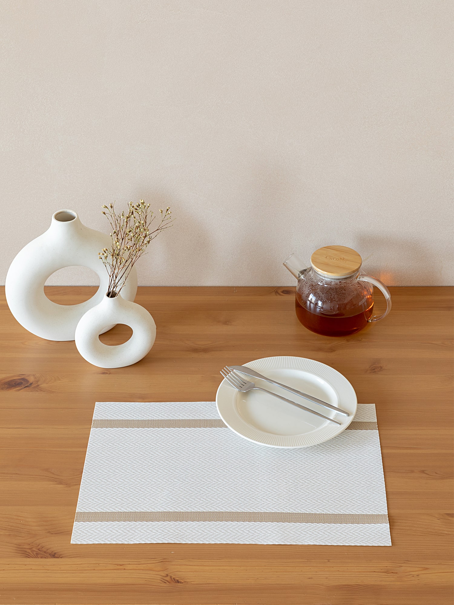 Комплект плейсматов плетеных "Унисон" White gold 45х30 (4 шт.) 0