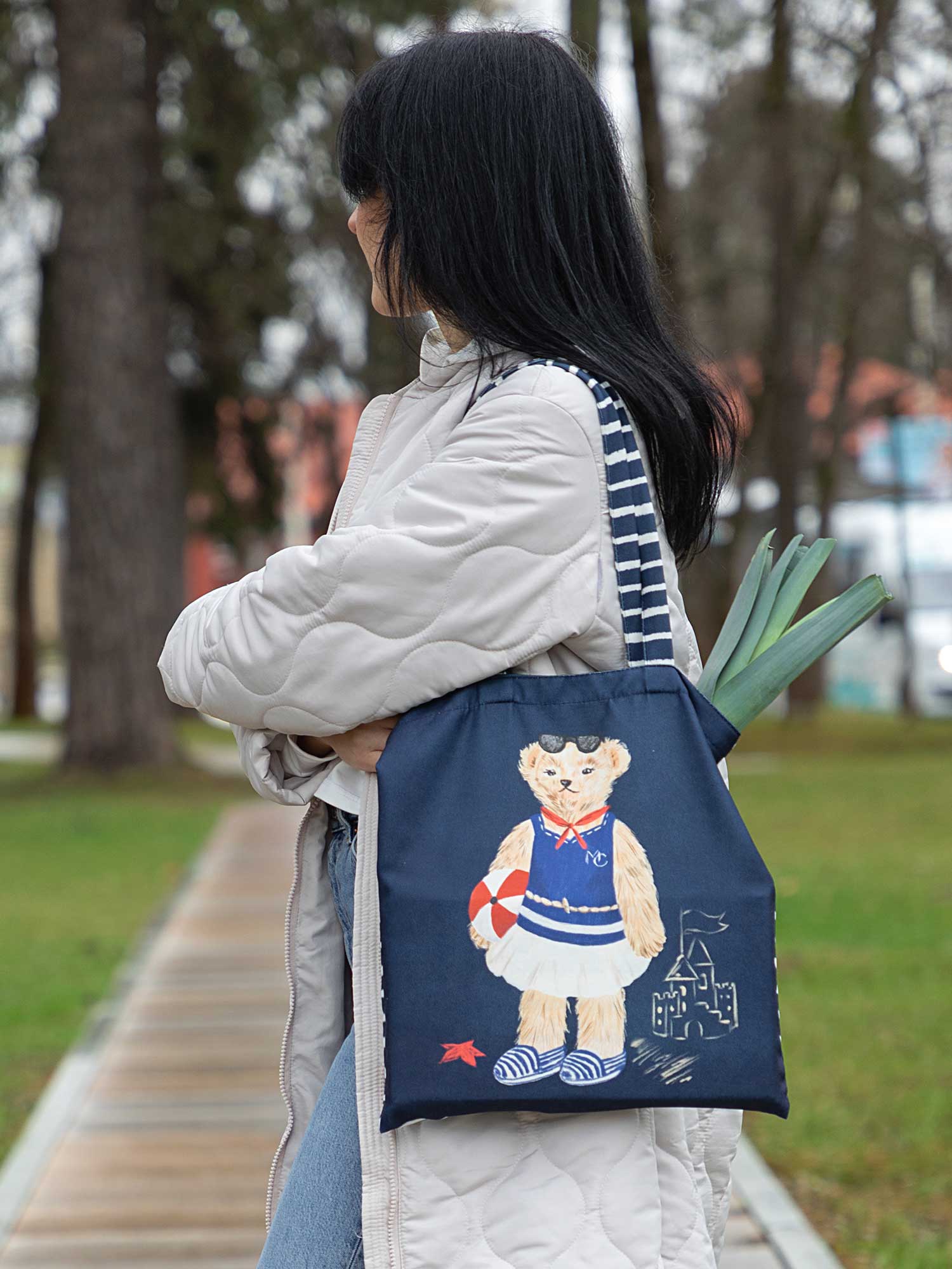 Сумка-шоппер "Teddy Aqua girl", Mia Cara 0