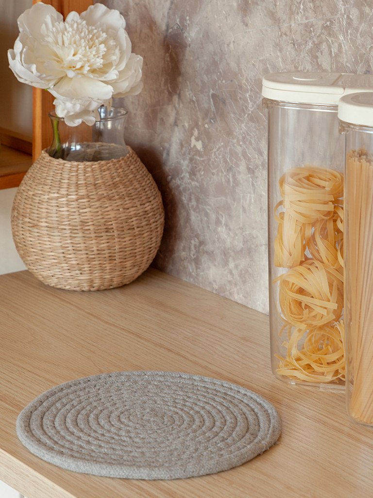 Подставка под горячее, серый, Унисон 3