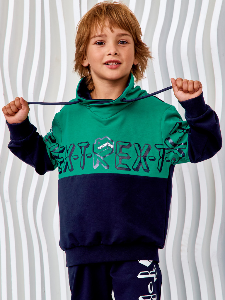 Худи с воротником-хомут "ROBOREX", темно-синий, Juno 5