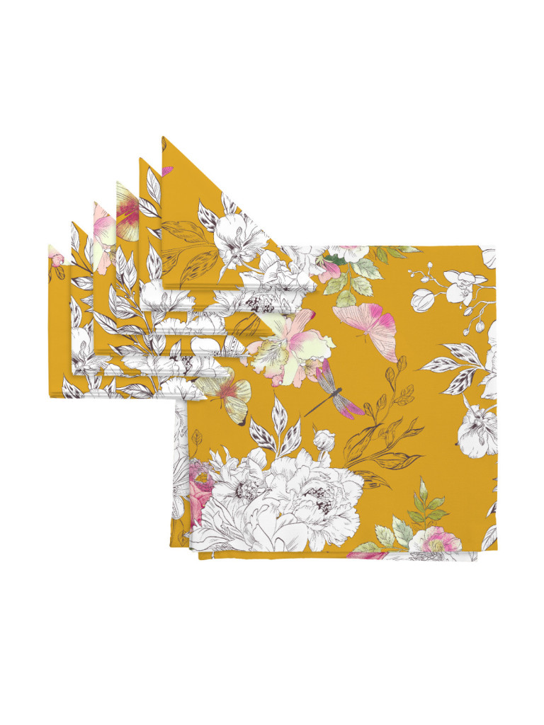 Комплект скатерть + 6 салфеток "Arancia di Capri", Унисон 1