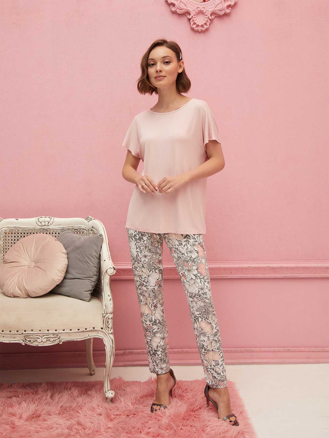 Пижама Jardin eveille Розовый Цветы, Mia Cara 1