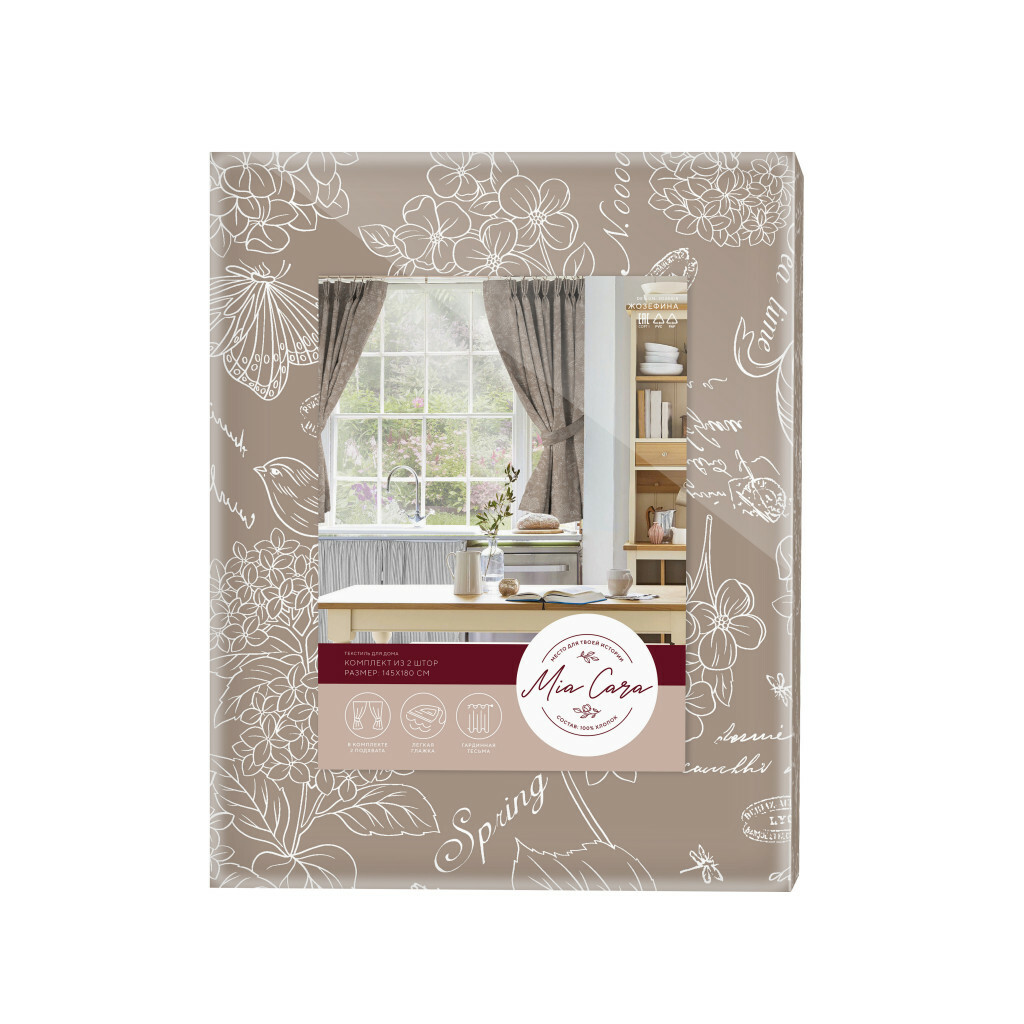 Комплект штор с подхватами "Жозефина", Mia Cara 4