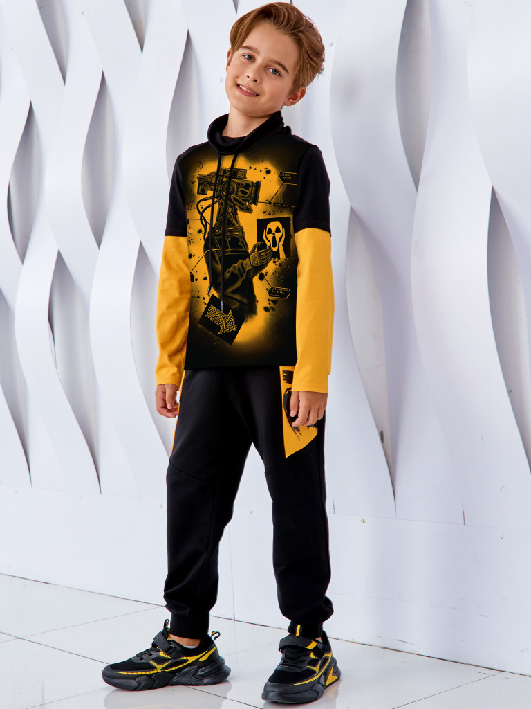 Брюки "CYBER BRO", черный, Juno 4