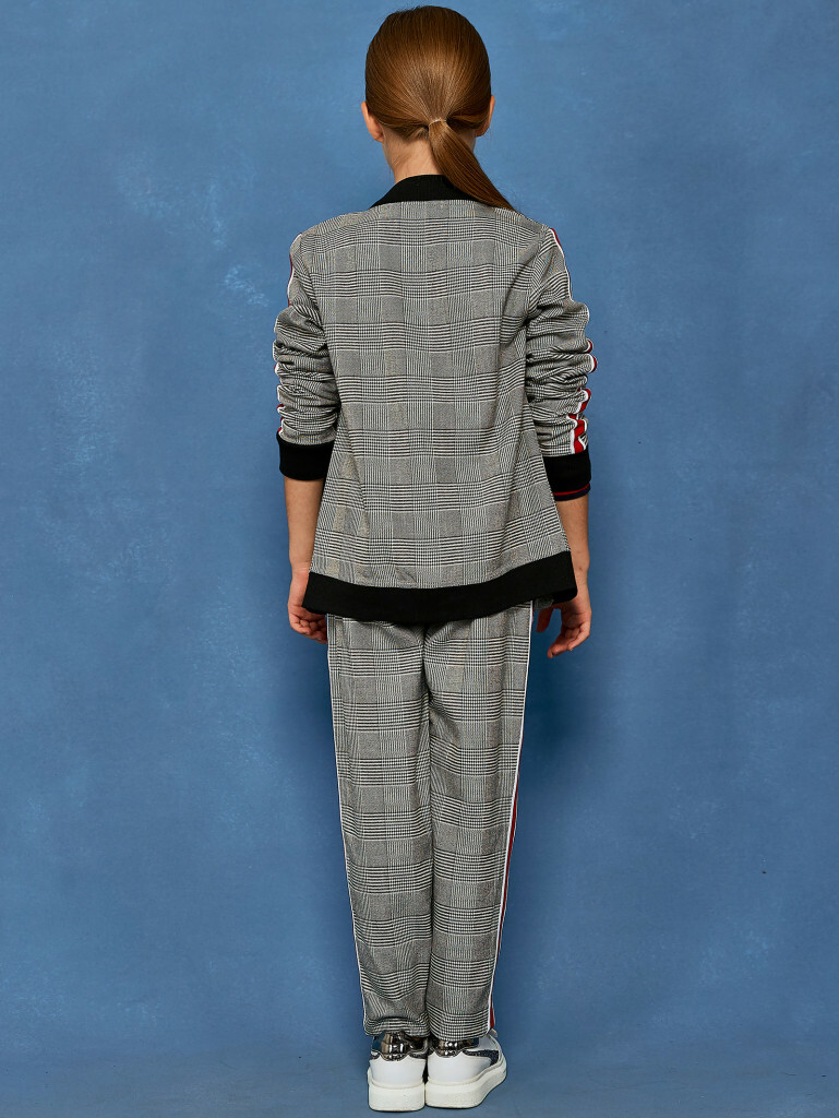 Бомбер 5 Stars Серый Клетка, Juno 1