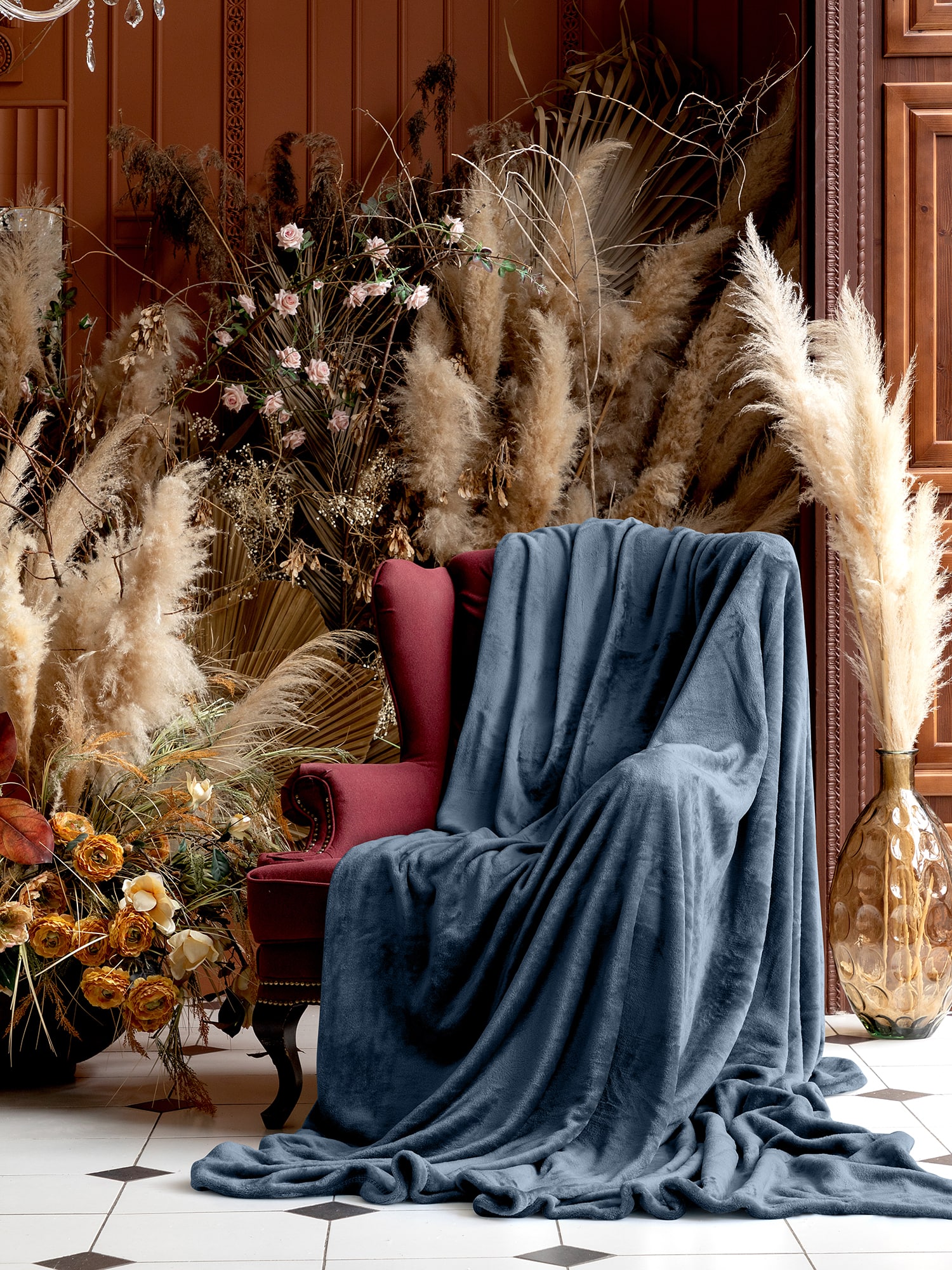 Плед Mia Cara Тезоро голубика 1