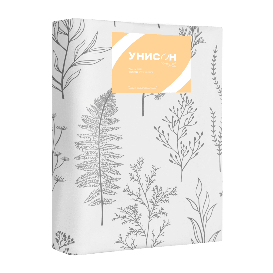 Простыня Унисон Ботанический сад 2
