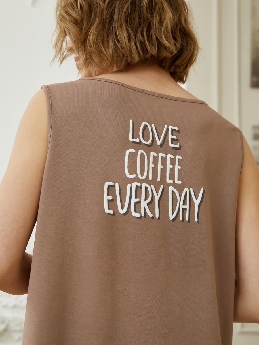 Сорочка Morning Coffee Кофейный, Mia Cara 2