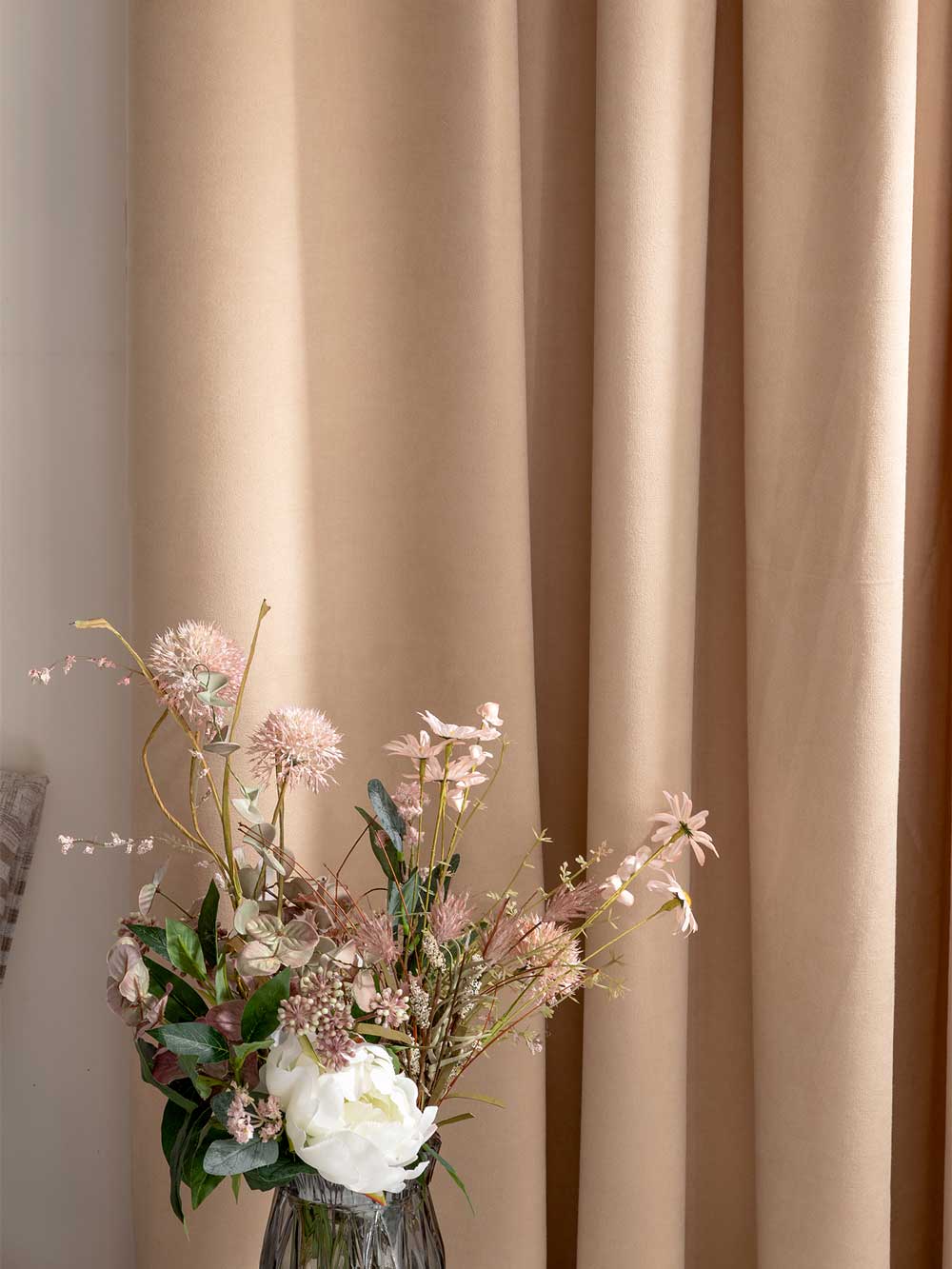 Комплект штор из канваса, песочный, Унисон 1