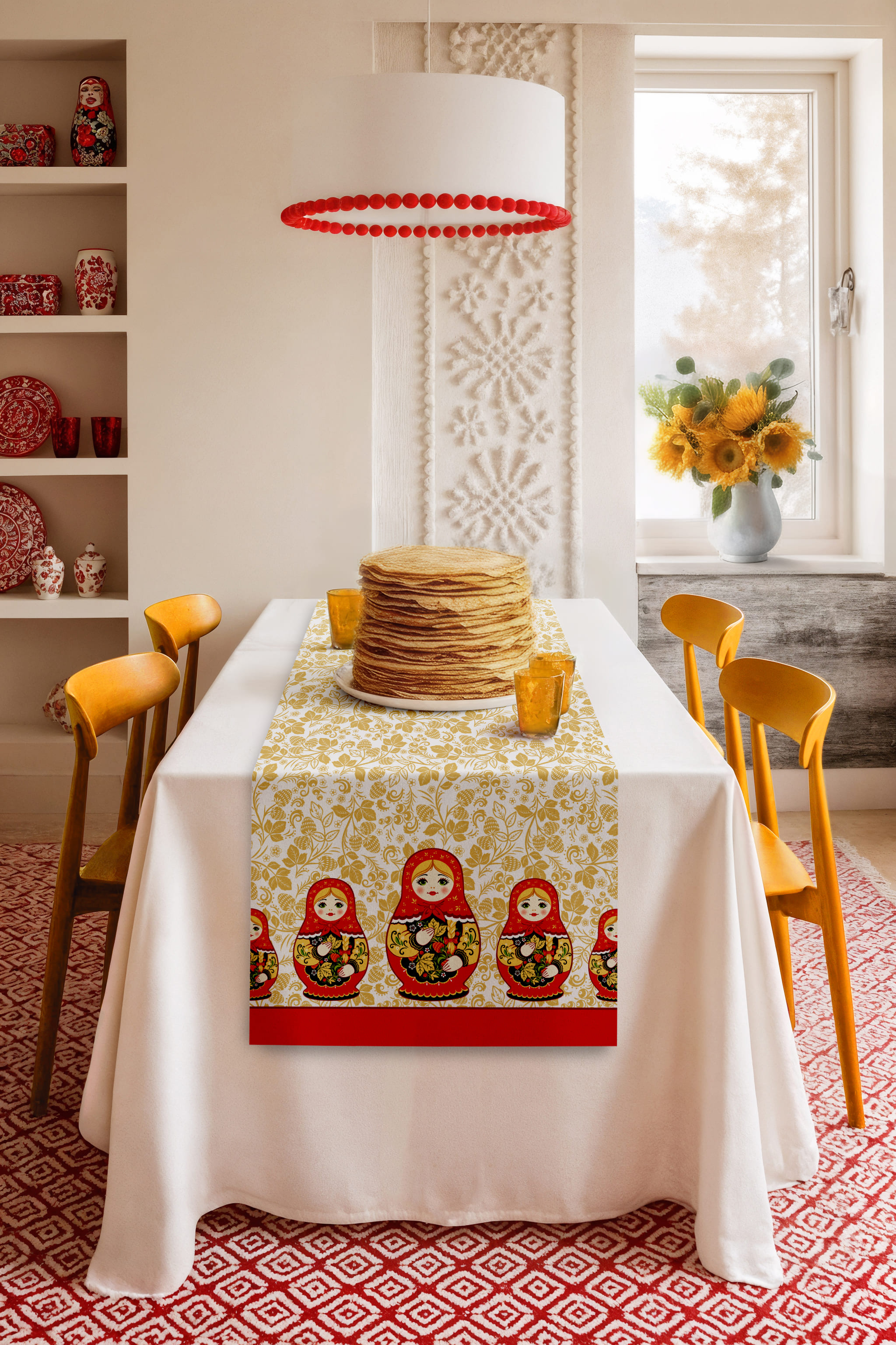Скатерть-дорожка Унисон Матрешка 0
