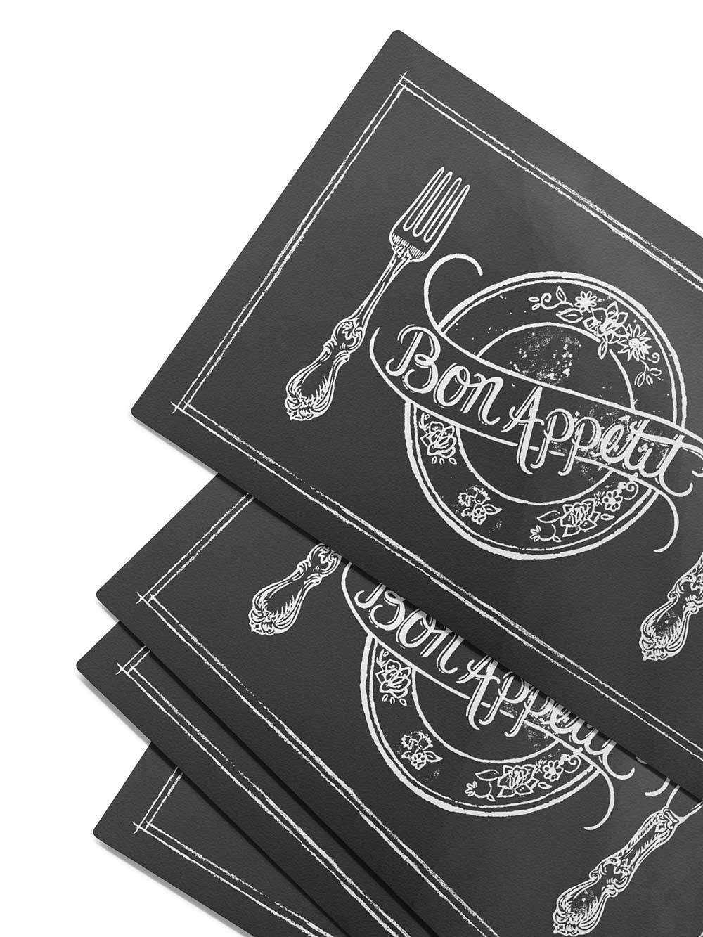 Комплект сервировочных салфеток (плейсматов) "Loft Cafe", Унисон 3