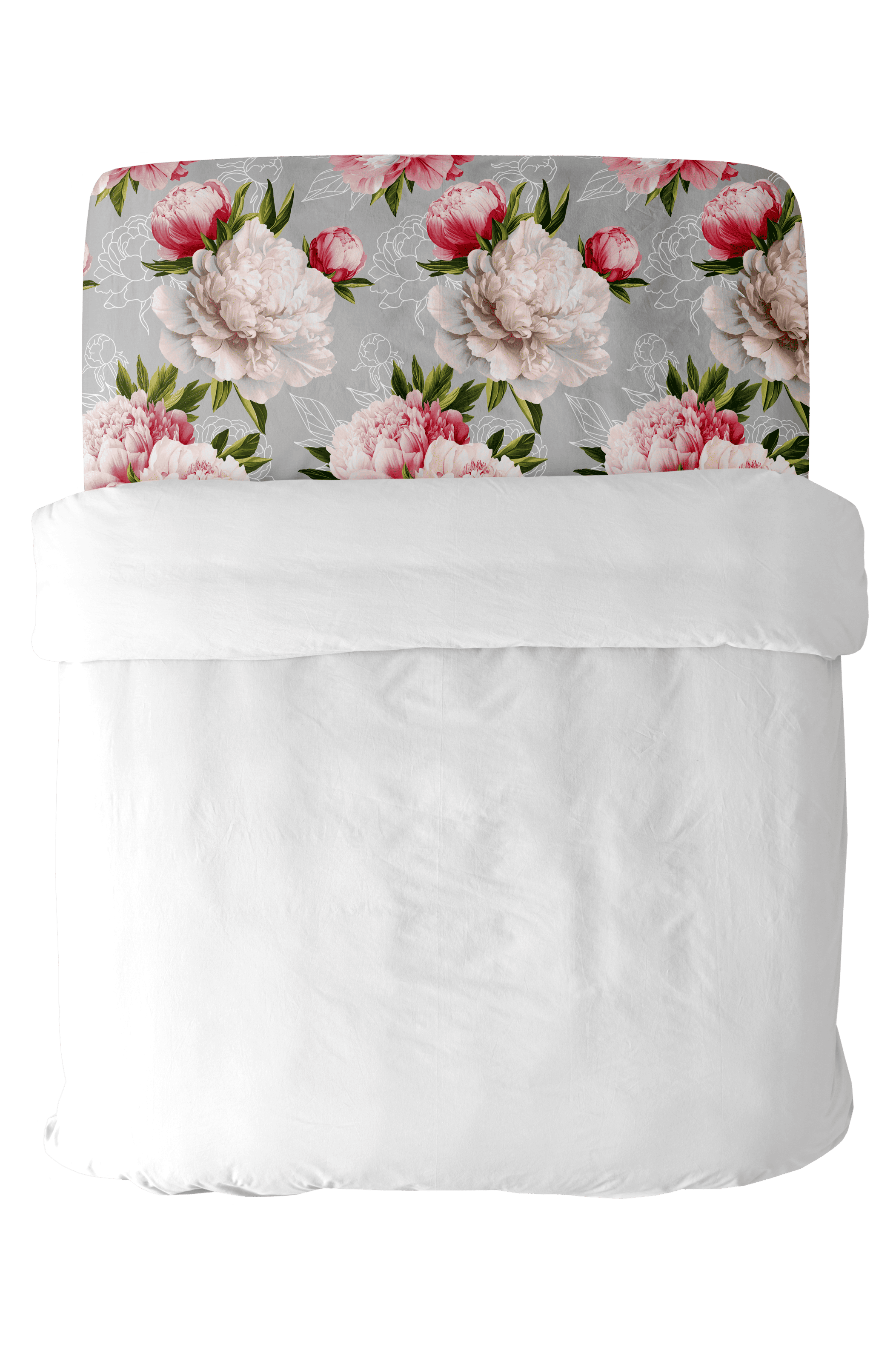 Простыня на резинке Унисон Прикосновение пиона 1