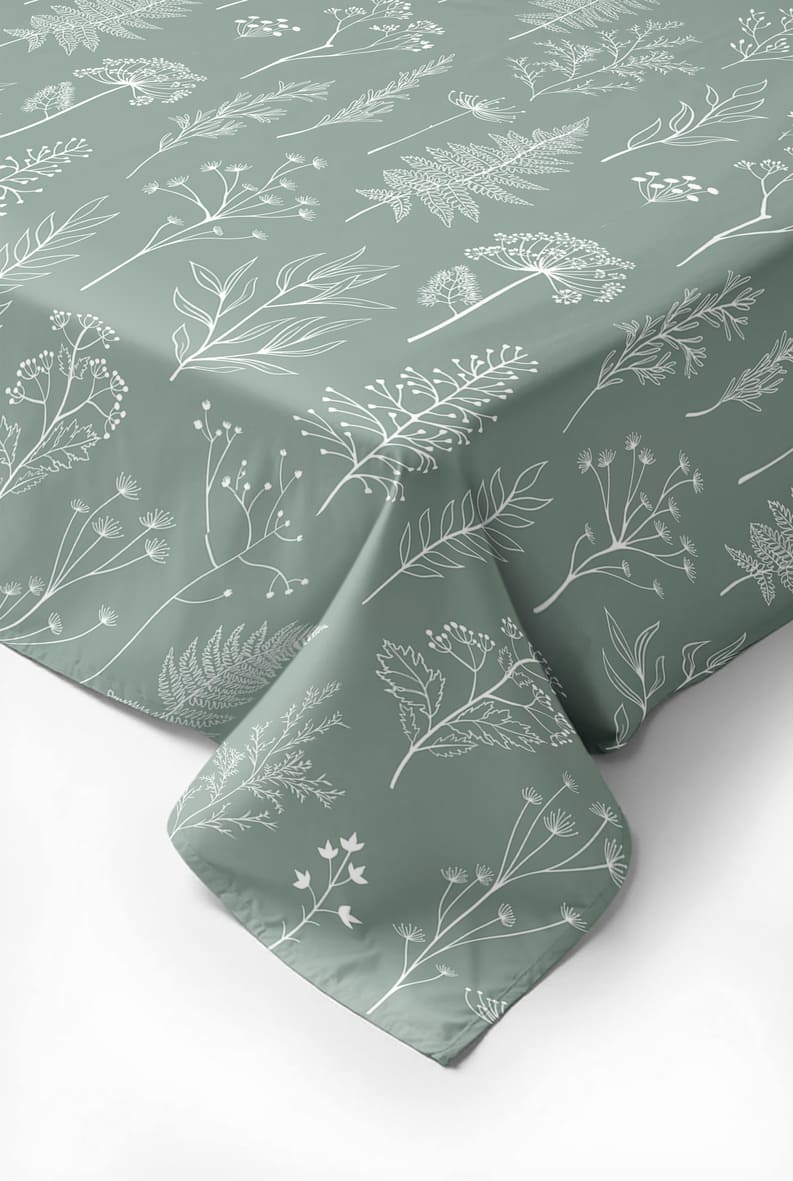 Простыня Унисон Шалфей в ботаническом саду 0