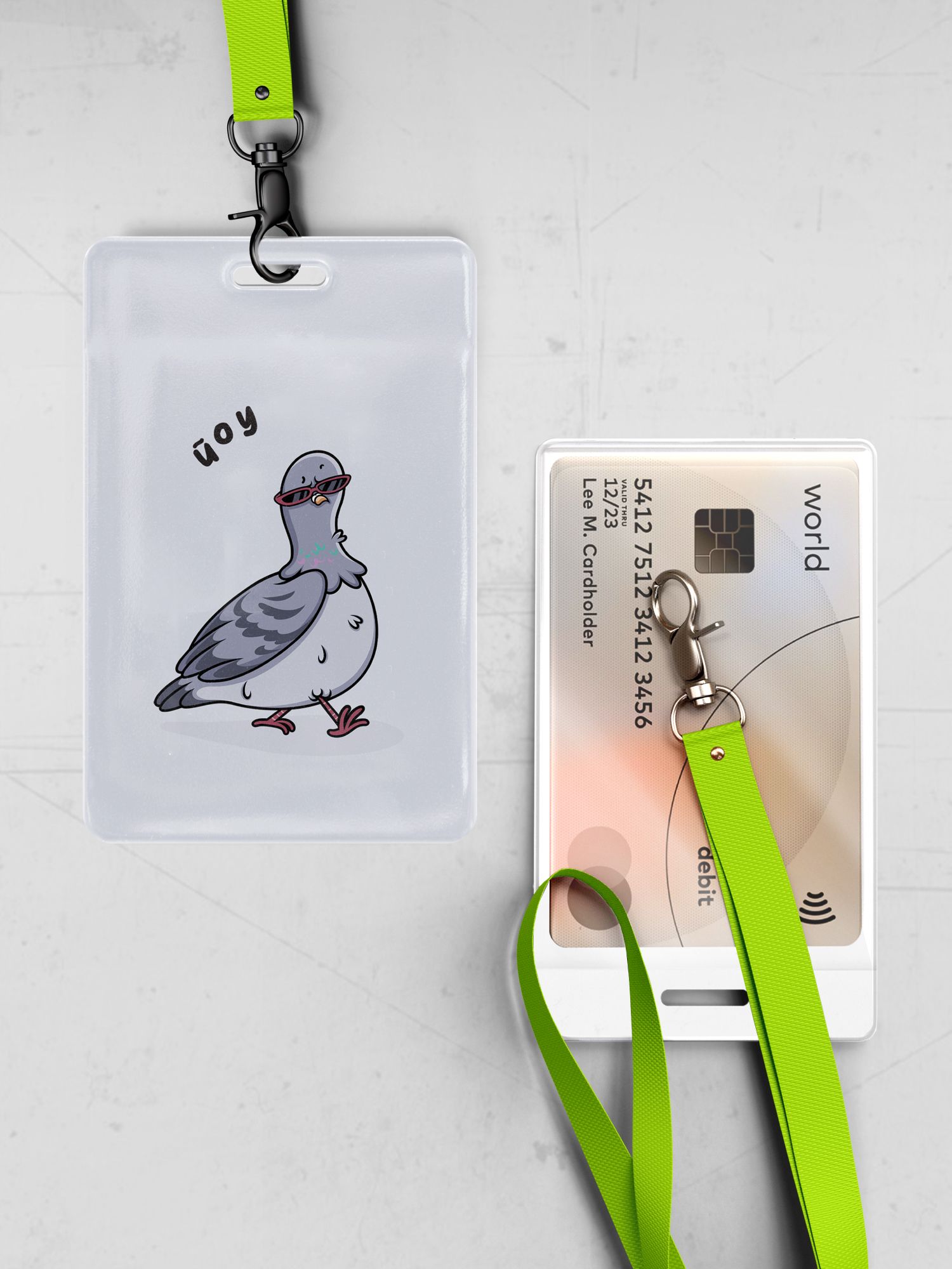 Чехол для карт Crazy Getup Голубь  1