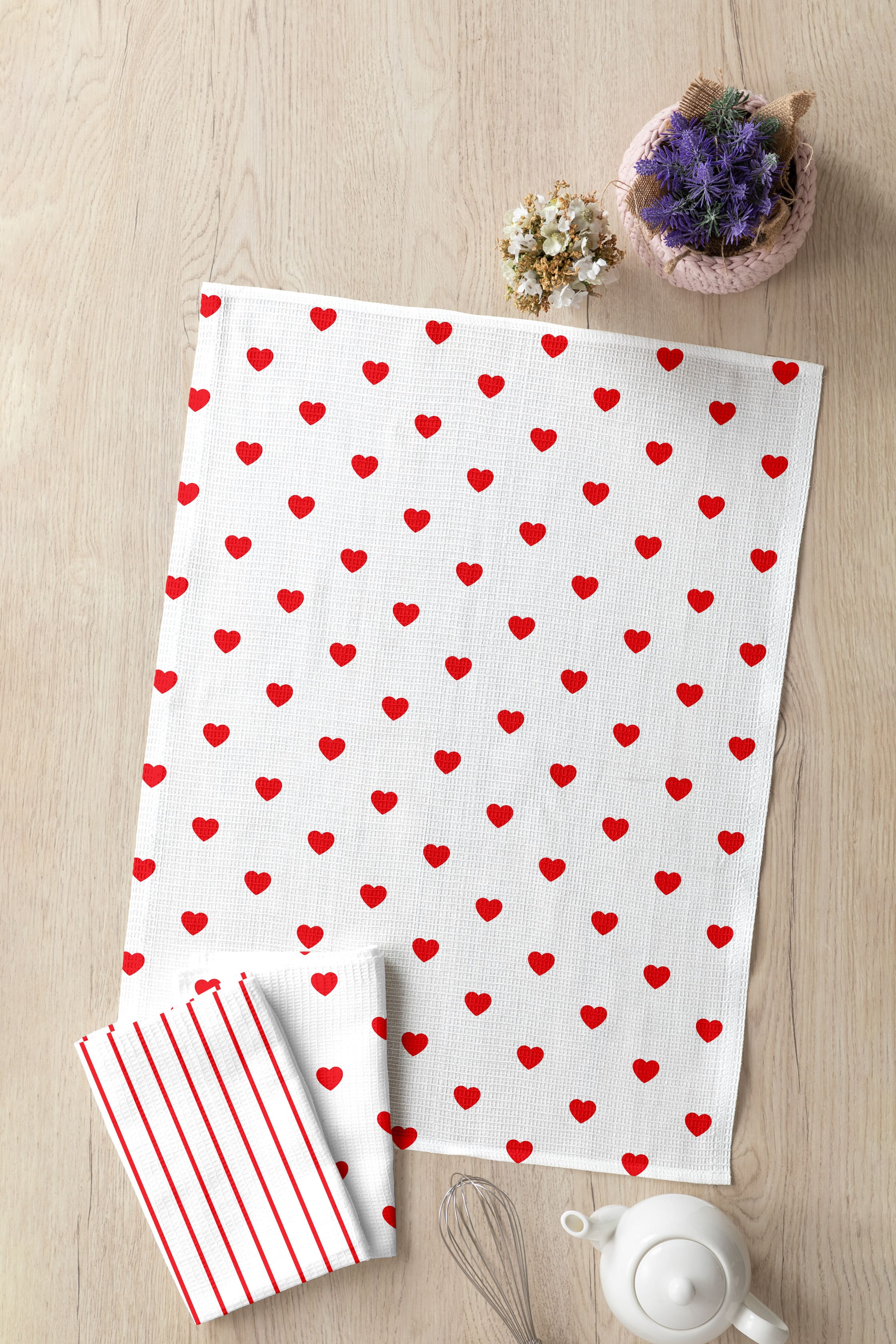 Комплект полотенец Mia Cara Сердца 3