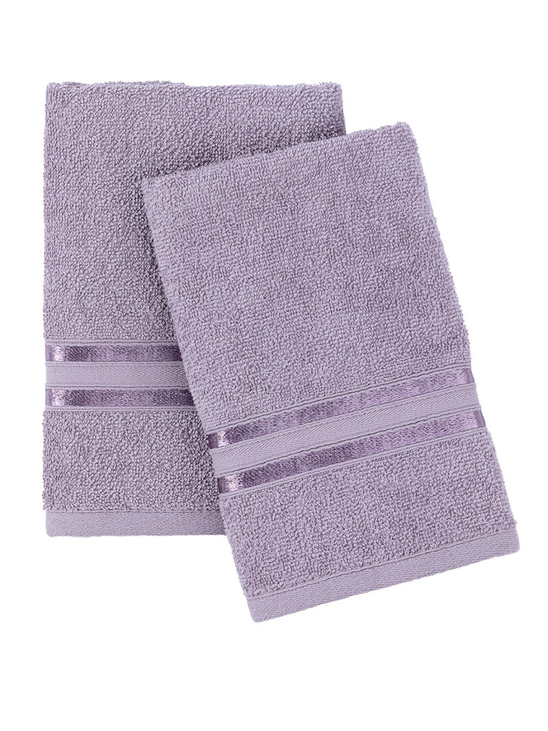 Комплект махровых полотенец "Элегант", сиреневый, Унисон 2