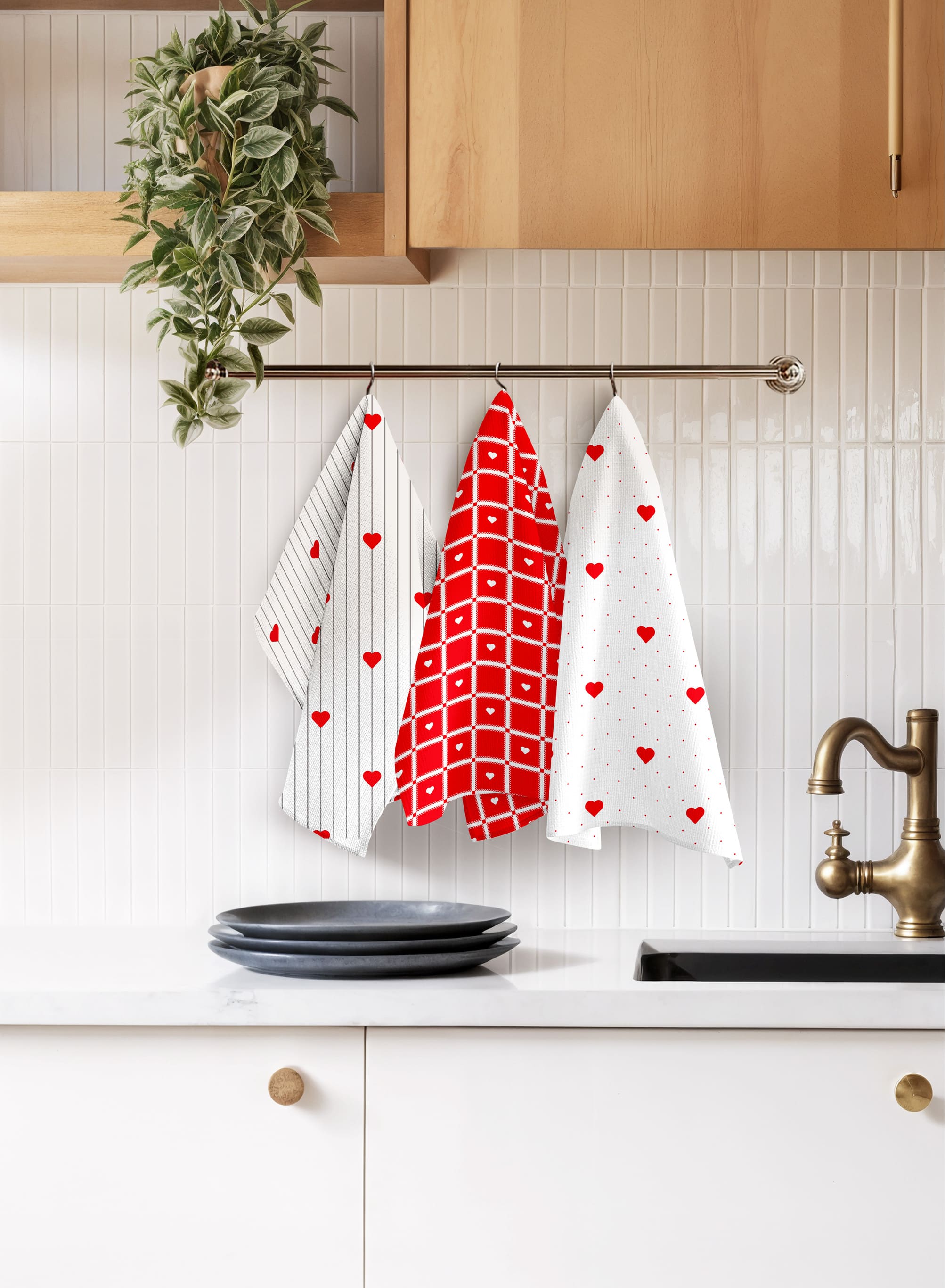 Комплект полотенец Унисон Линии сердца 6