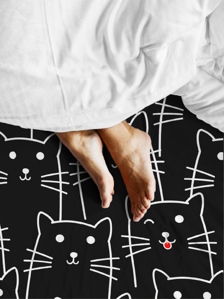 Простыня Crazy Getup Black cats 4