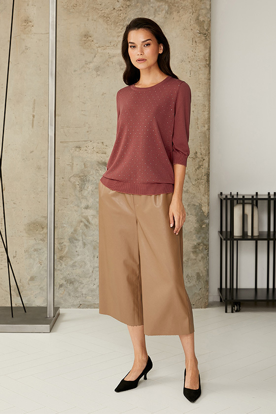 Джемпер Fleur Noir Кирпичный, BeGood 5