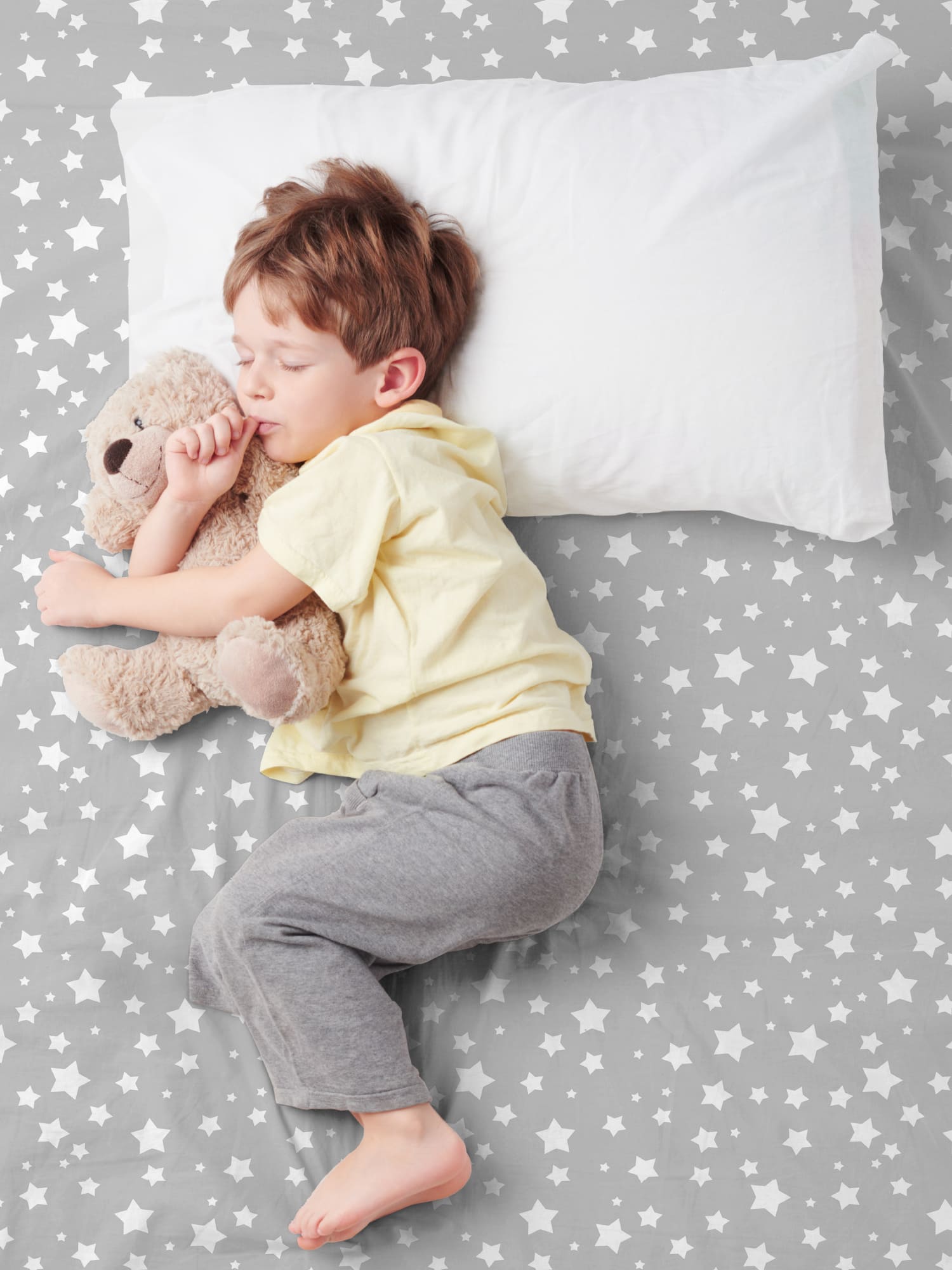 Простыня Juno White stars in grey 3