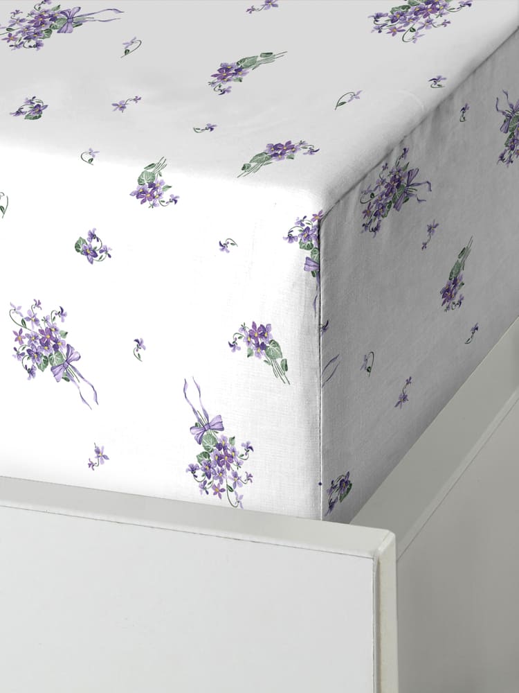 Простыня на резинке Унисон Лаванда 0