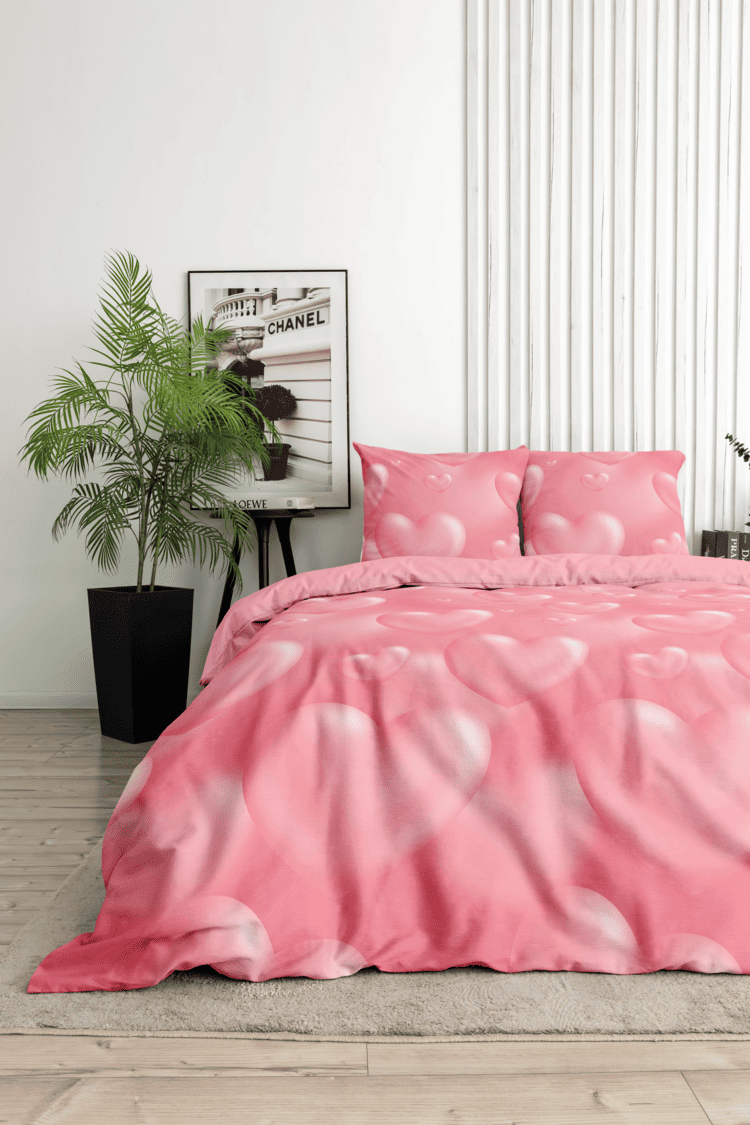 Постельное бельё Флоранс Розовое сердце 1