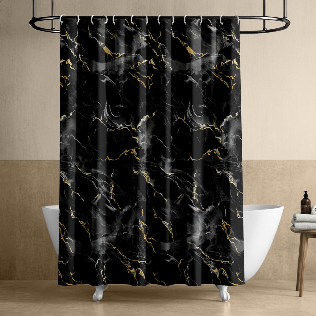 Штора Mia Cara Мрамор золотой 0