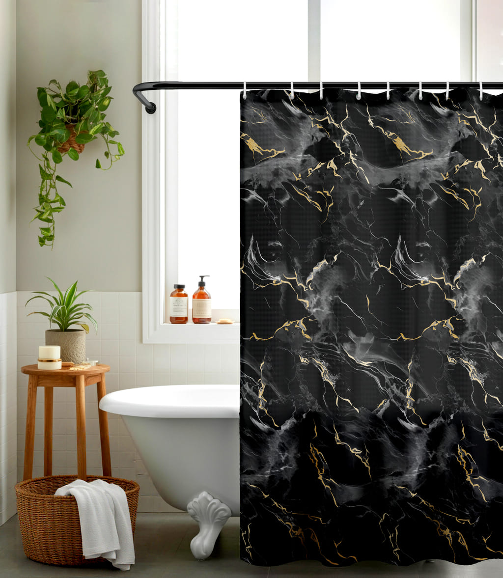 Штора Mia Cara Мрамор золотой 2