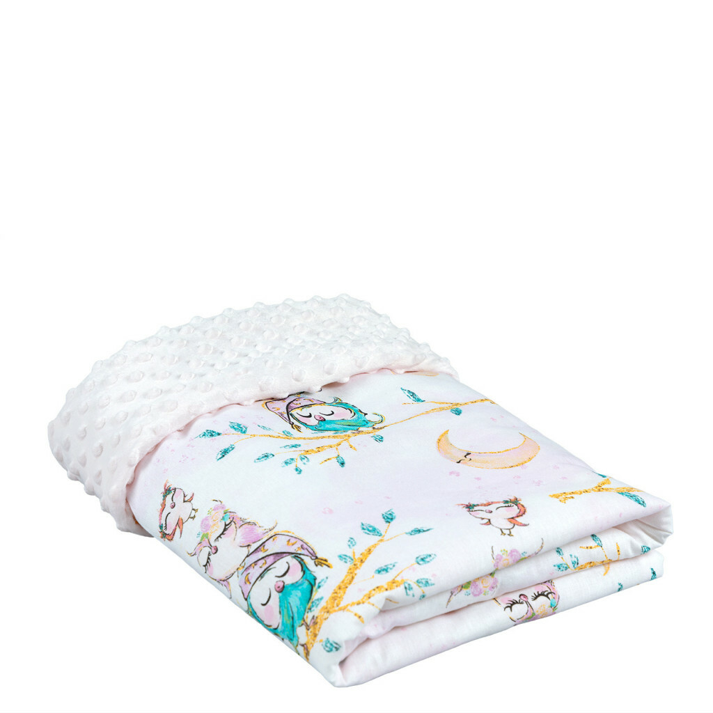 Двухстороннее плед-покрывало "Спящие совы", Juno 2