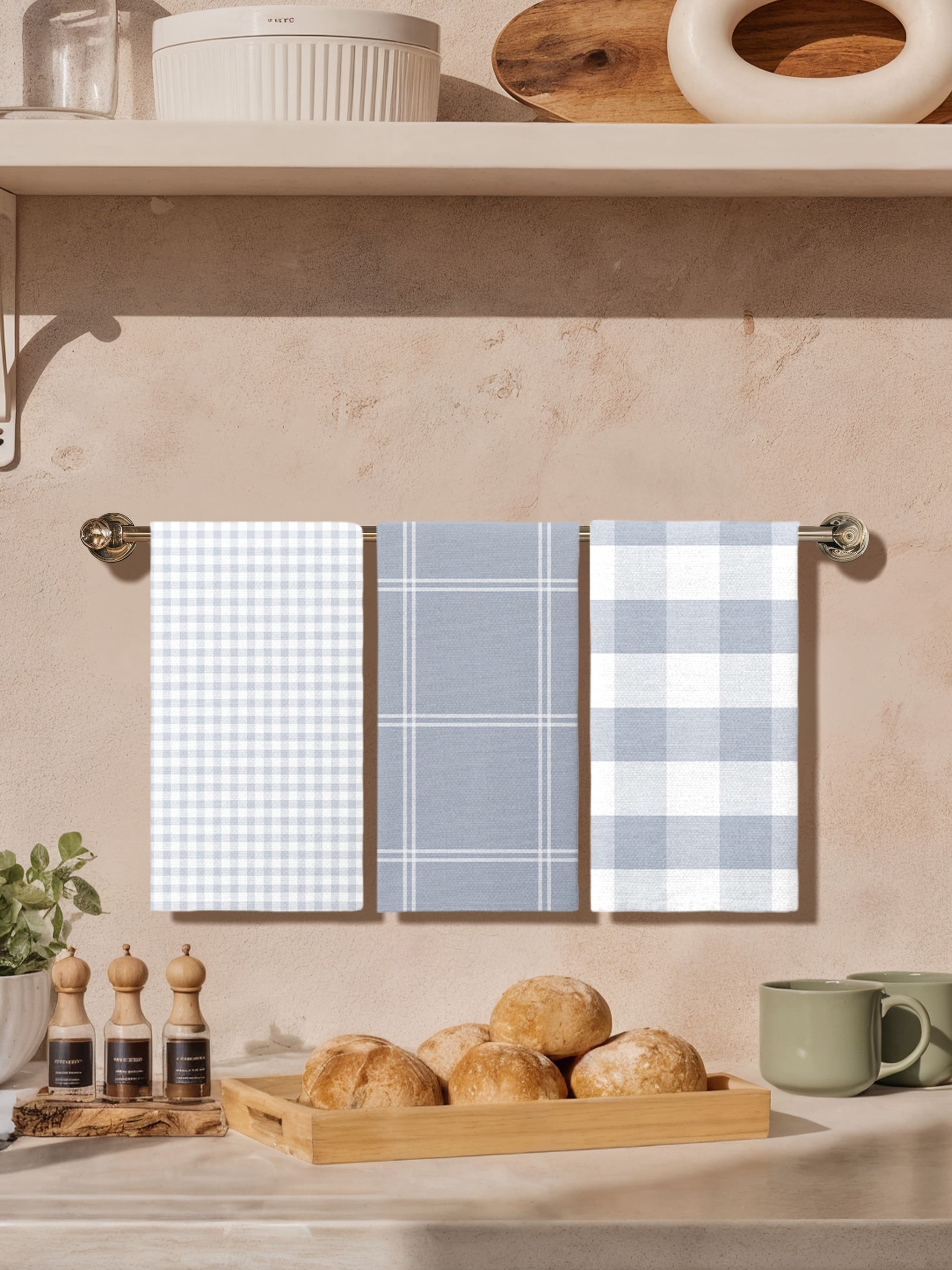 Комплект полотенец Унисон Клетка 3