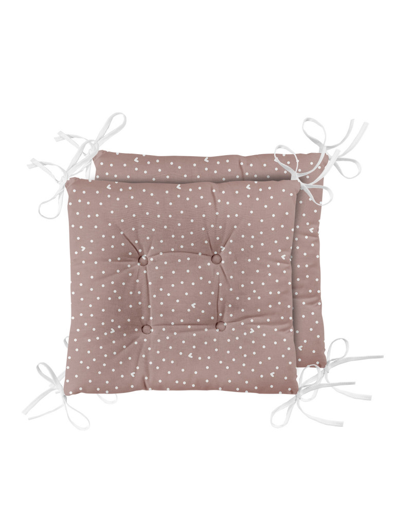 Комплект подушек на стул с тафтингом "Love", Унисон 1