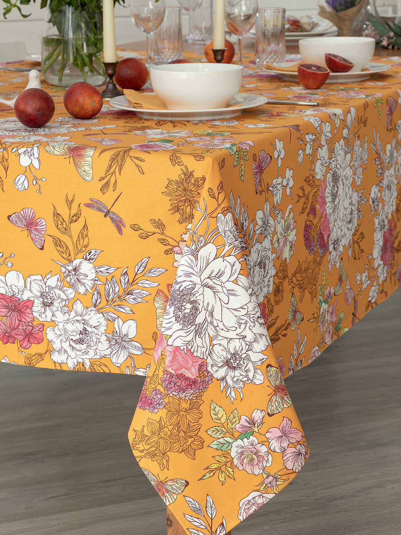Скатерть рогожка "Arancia di Capri", Унисон 3