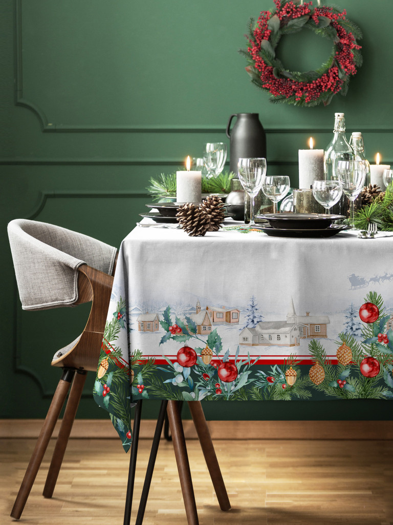 Скатерть Christmas village 2