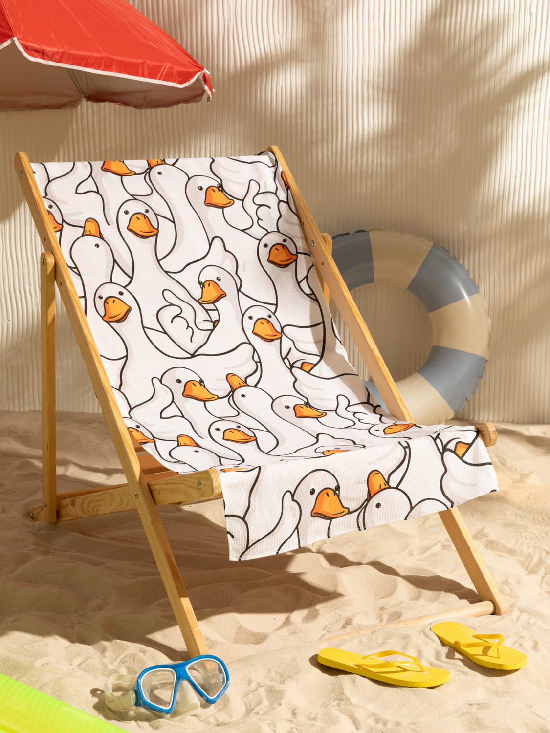 Полотенце Crazy Getup Белый гусь обнимусь 0