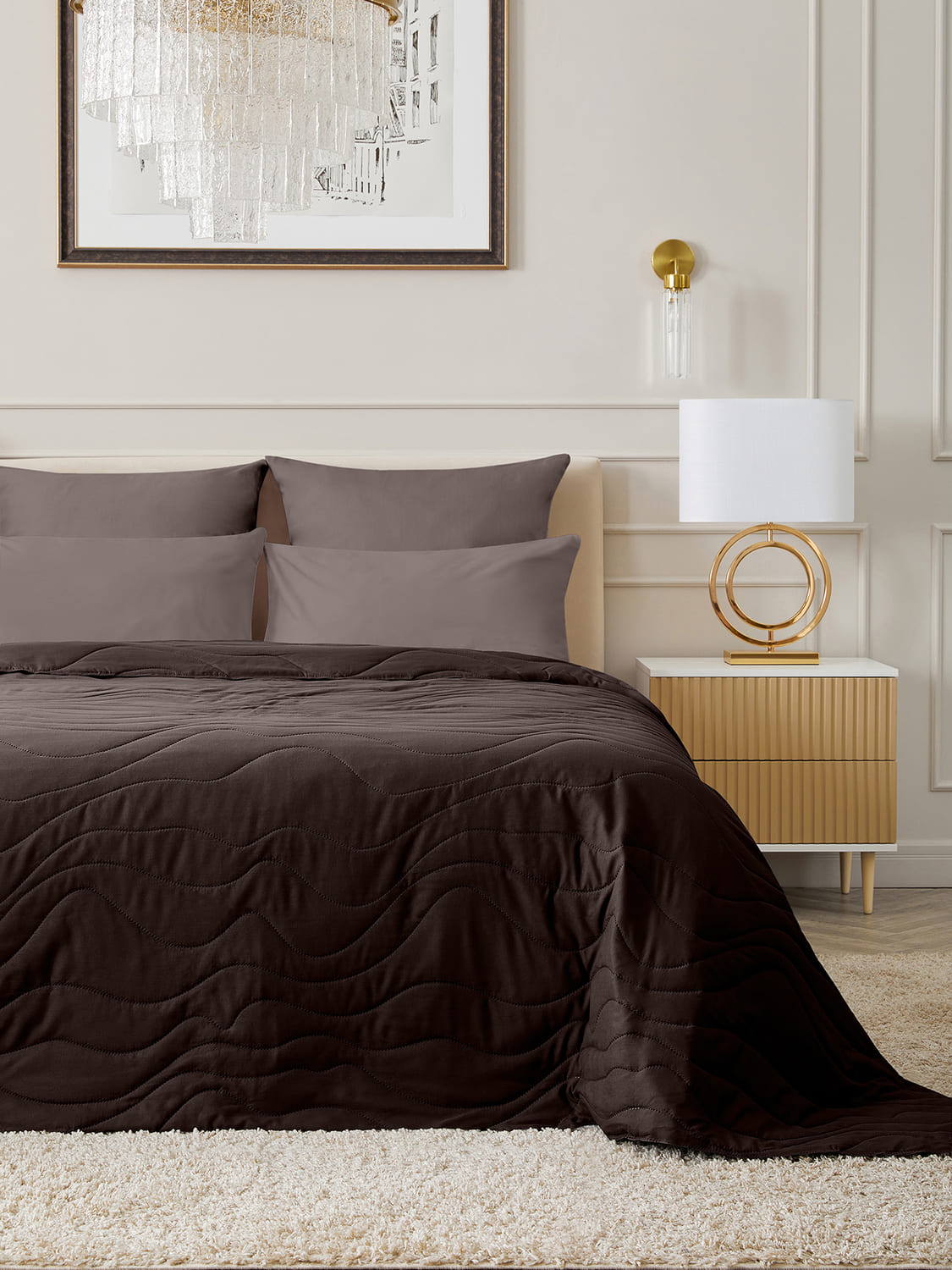 Покрывало Унисон Шоколад 0