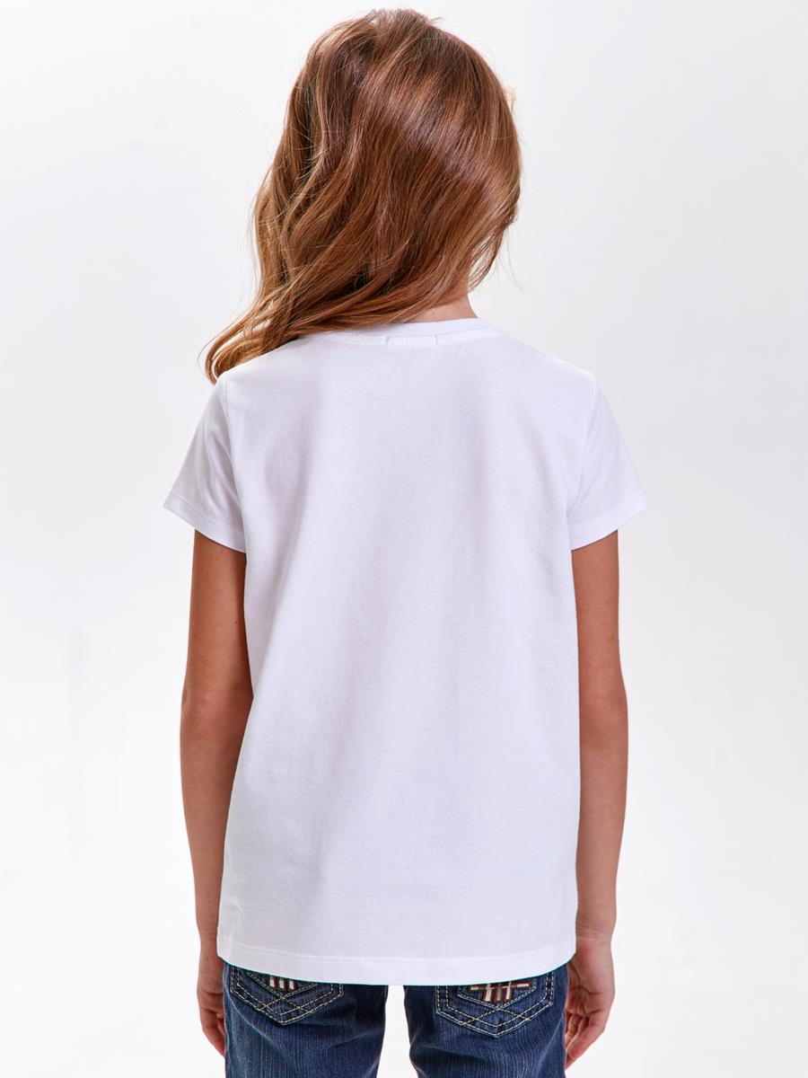 Футболка "Кошка-единорожка", белый, Juno 2