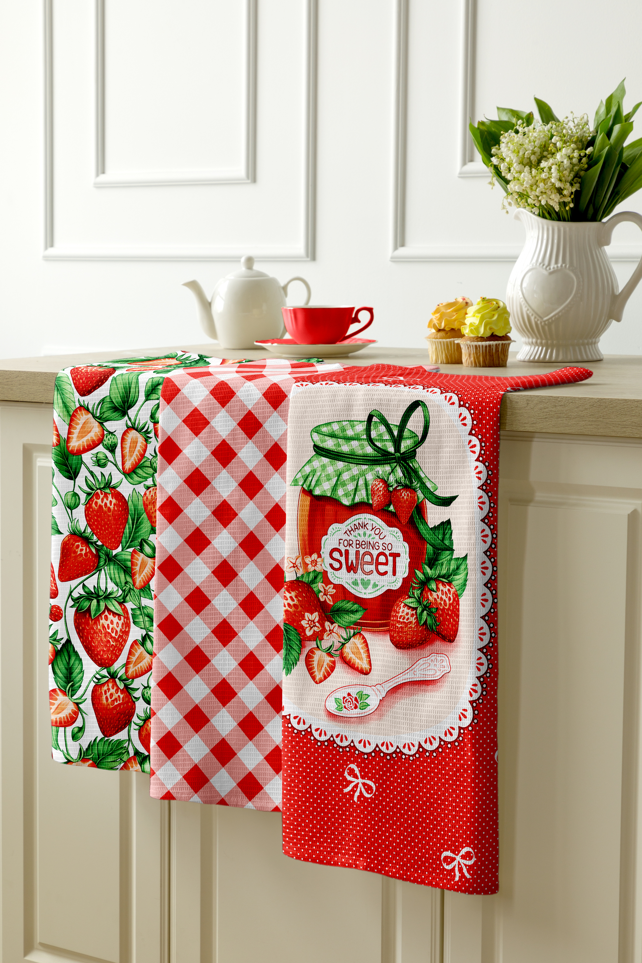 Комплект полотенец Mia Cara Сладкая клубника 1