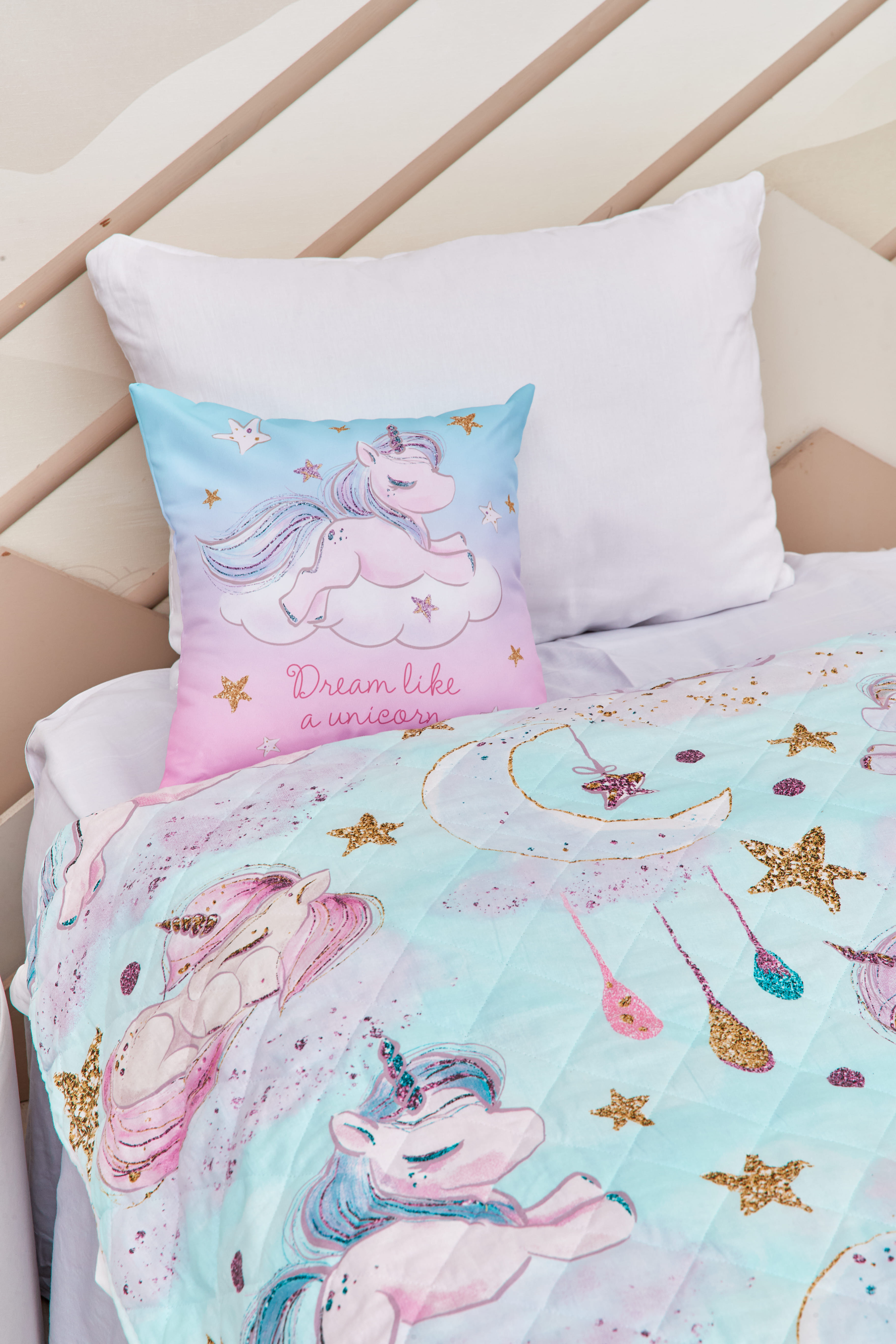 Подушка декоративная габардин "Сказочный единорог", Juno 0