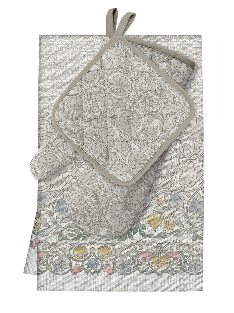 Кухонный набор (фартук + прихватка + прихватка-рукавица) "Linen", Унисон 2