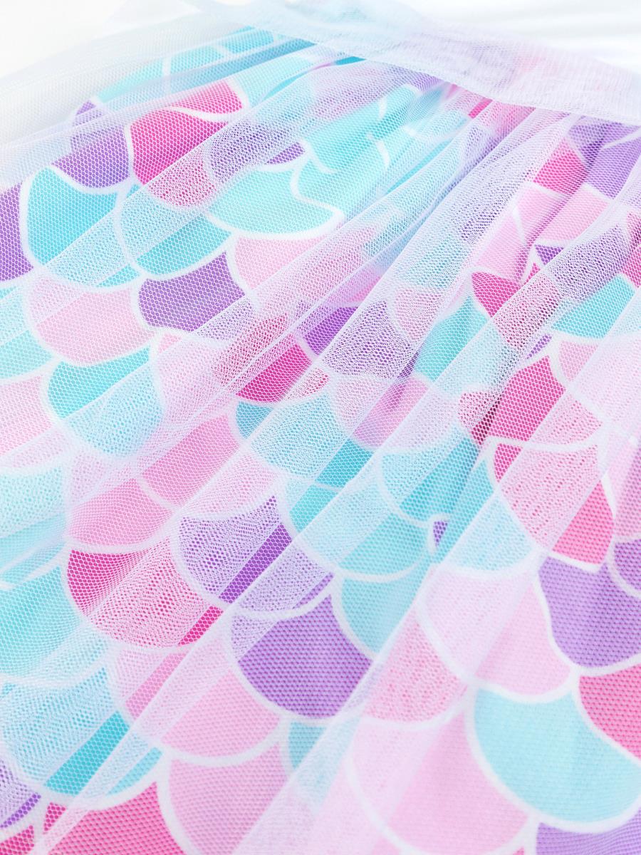 Платье MERMAID Белый Чешуйки, Juno 1