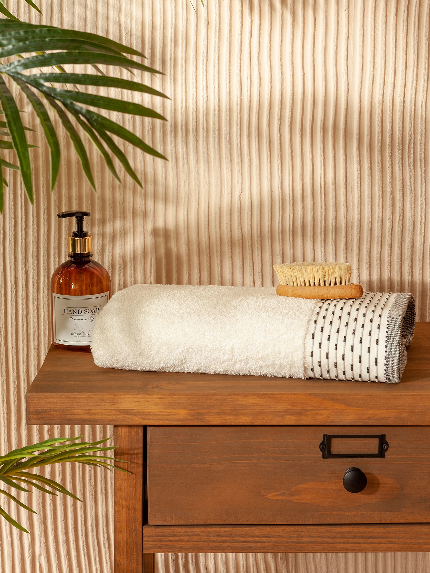 Полотенце махровое "Инь-Ян", белый, Mia Cara 0