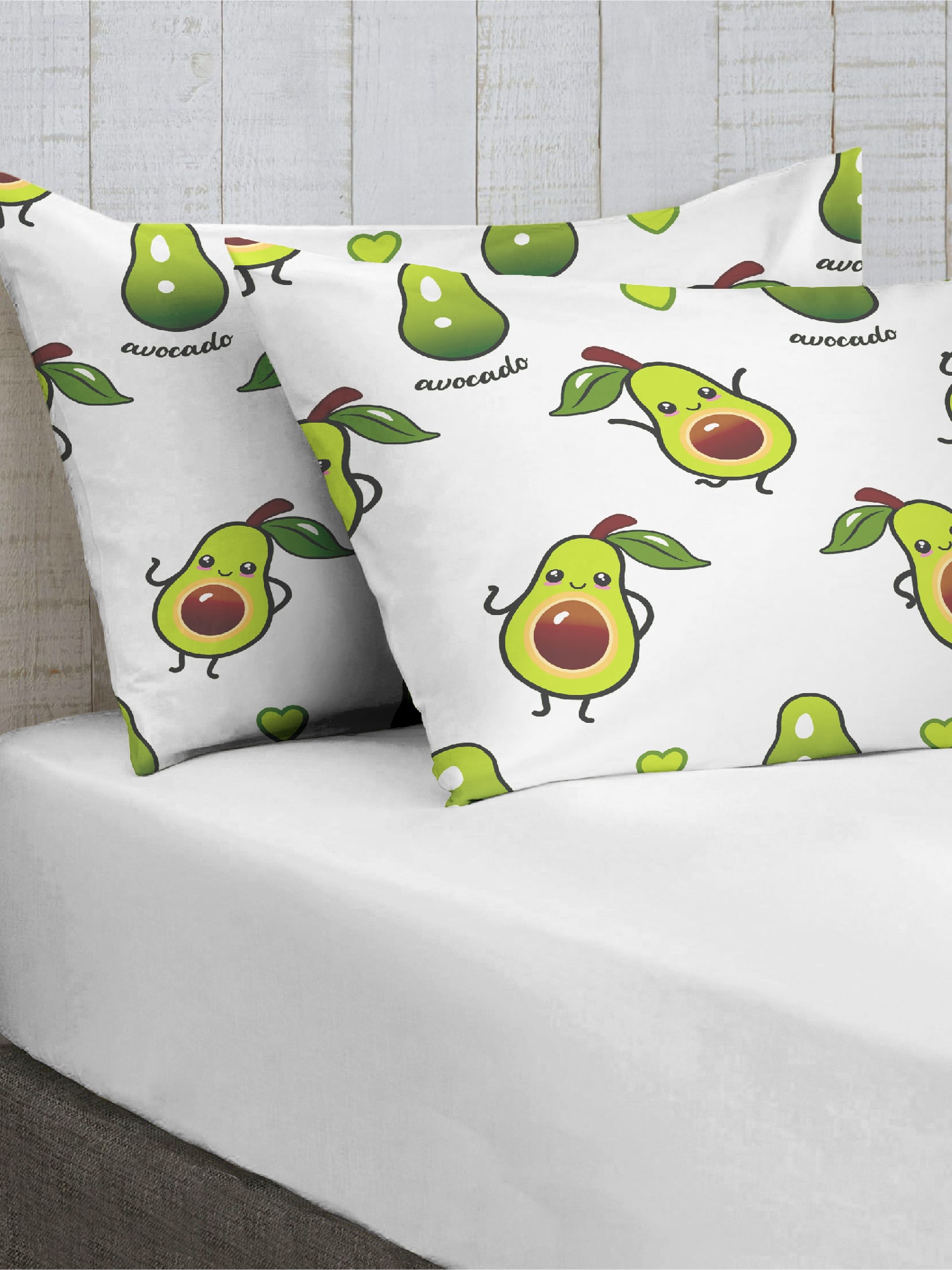 Комплект наволочек, Avocado White, Crazy Getup 2