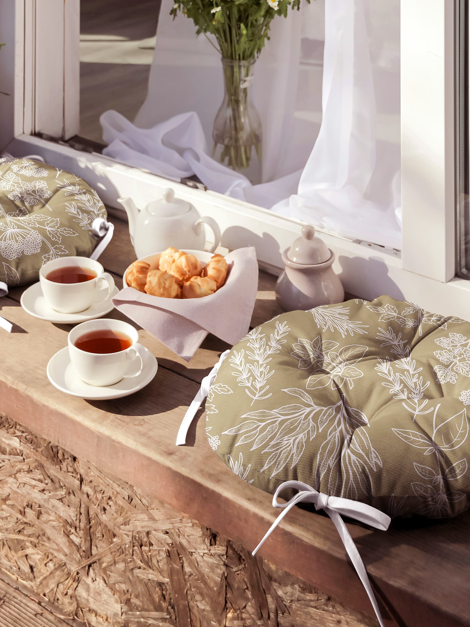 Комплект подушек на стул Унисон Herbarium 1