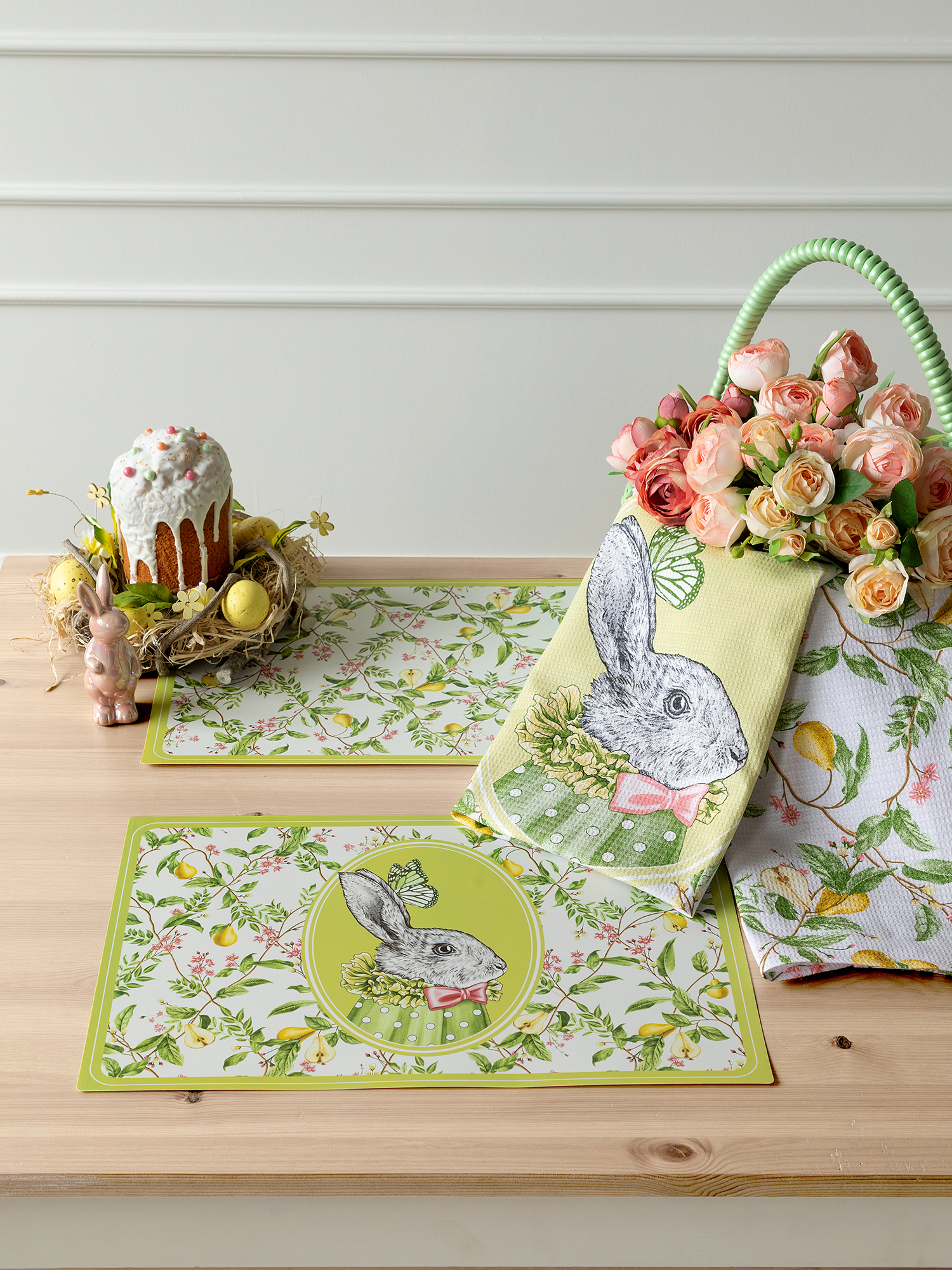 Комплект плейсматов Mia Cara Rabbit time 2