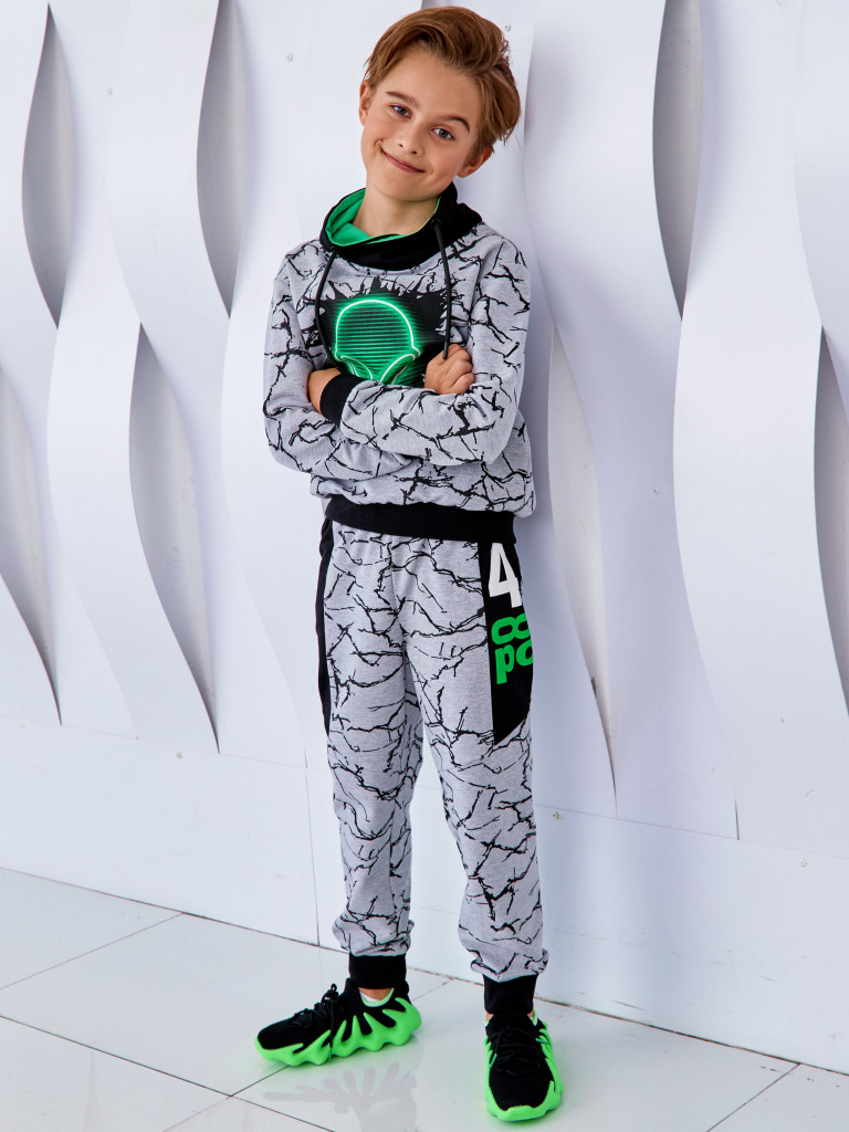 Брюки "MAKE CONTACT", серый меланж, Juno 1