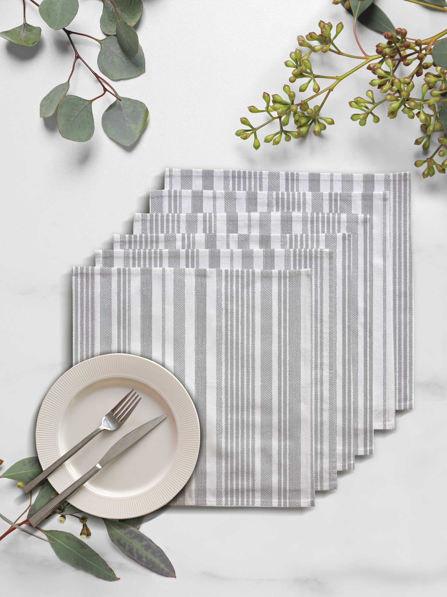 Комплект салфеток Унисон Grey flax 0