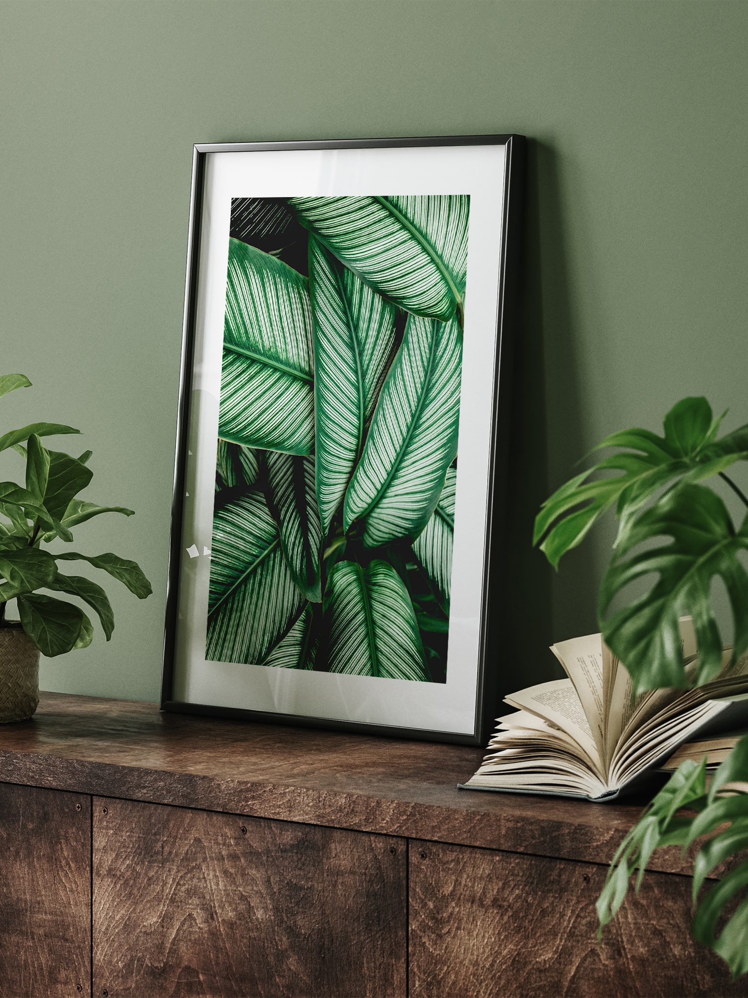 Набор из 3х постеров "Унисон" Tropical leaves 6