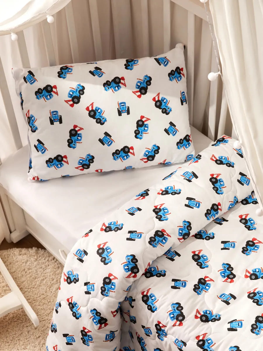 Набор подушка+одеяло Непоседа Синий трактор 0