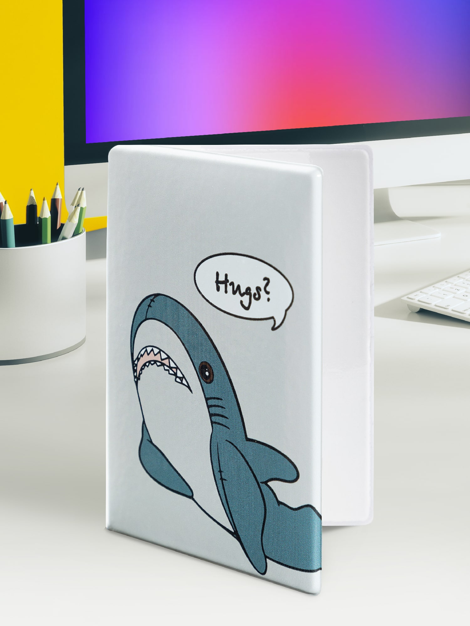 Обложка для паспорта Crazy Getup Plush shark 1