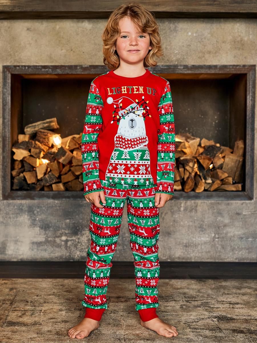 Пижама Happy New Year Красный Рисунок, Juno 0